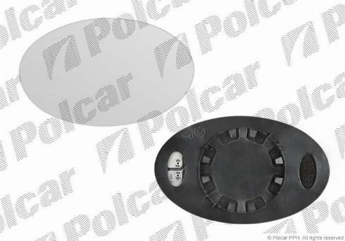 Polcar 5101541M - Дзеркальне скло, зовнішнє дзеркало autocars.com.ua