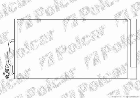 Polcar 5102K81X - Конденсатор, кондиціонер autocars.com.ua