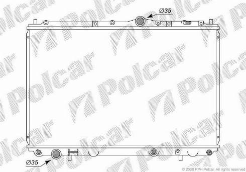 Polcar 5210083K - Радіатор, охолодження двигуна autocars.com.ua