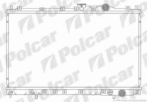 Polcar 521708-1 - Радиатор, охлаждение двигателя avtokuzovplus.com.ua