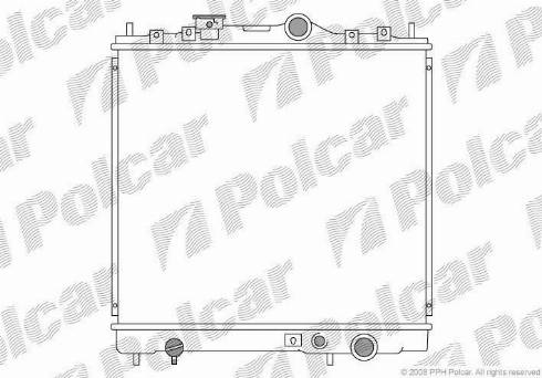 Polcar 521708-2 - Радиатор, охлаждение двигателя autodnr.net