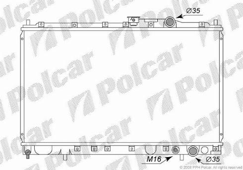 Polcar 5217083K - Радиатор, охлаждение двигателя autodnr.net