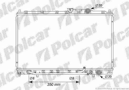 Polcar 521708-5 - Радиатор, охлаждение двигателя autodnr.net