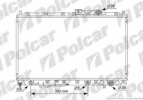 Polcar 5221082K - Радиатор, охлаждение двигателя avtokuzovplus.com.ua