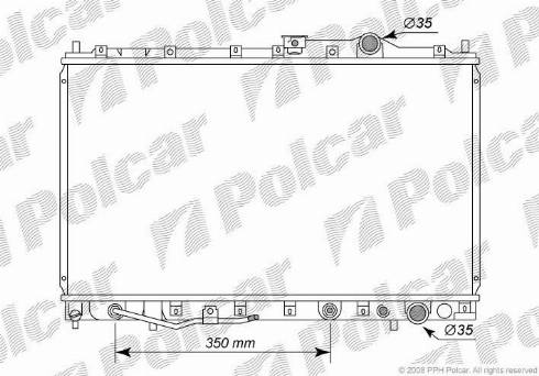 Polcar 5221084K - Радиатор, охлаждение двигателя autodnr.net