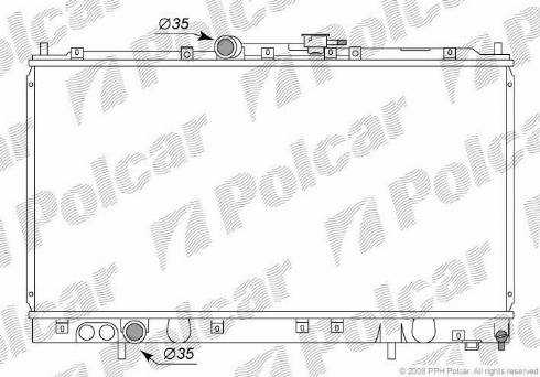 Polcar 5222083K - Радіатор, охолодження двигуна autocars.com.ua