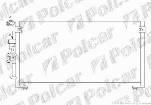 Polcar 5222K8C2 - Конденсатор, кондиціонер autocars.com.ua