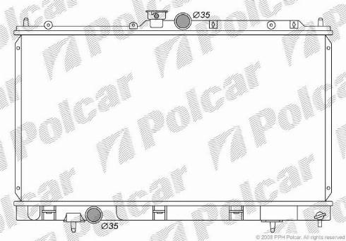 Polcar 5233082K - Радіатор, охолодження двигуна autocars.com.ua