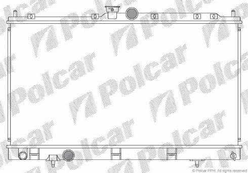 Polcar 523308-2 - Радіатор, охолодження двигуна autocars.com.ua