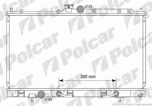 Polcar 5233083K - Радіатор, охолодження двигуна autocars.com.ua