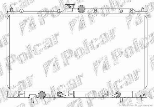 Polcar 523308-3 - Радіатор, охолодження двигуна autocars.com.ua