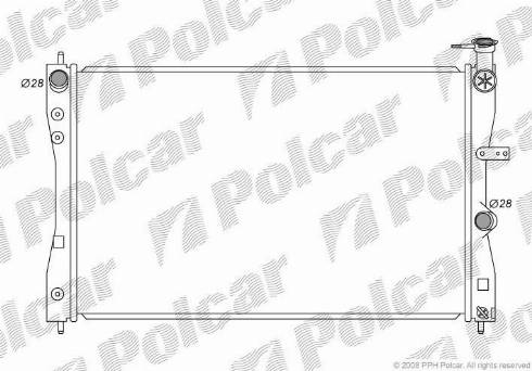 Polcar 5241081K - Радіатор, охолодження двигуна autocars.com.ua