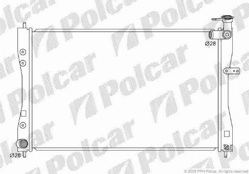 Polcar 5241082K - Радіатор, охолодження двигуна autocars.com.ua