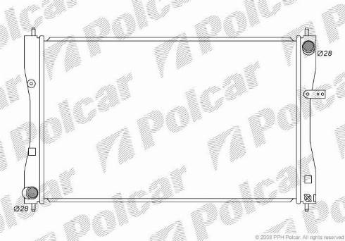 Polcar 5241083K - Радіатор, охолодження двигуна autocars.com.ua