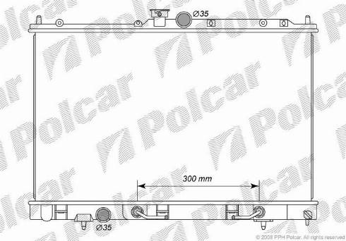 Polcar 5265081K - Радиатор, охлаждение двигателя autodnr.net