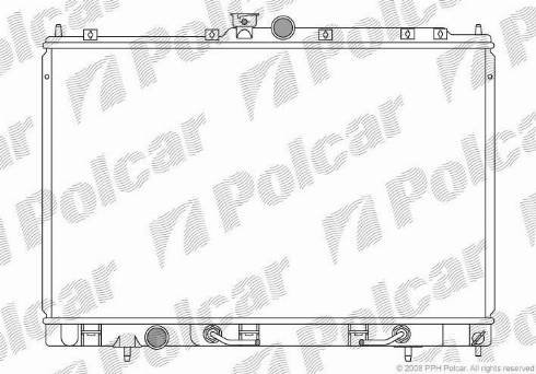 Polcar 526508-1 - Радиатор, охлаждение двигателя autodnr.net