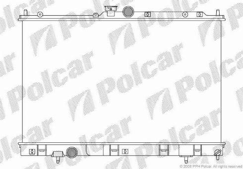 Polcar 526508-3 - Радиатор, охлаждение двигателя autodnr.net