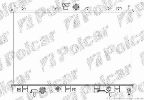 Polcar 5265084K - Радиатор, охлаждение двигателя autodnr.net