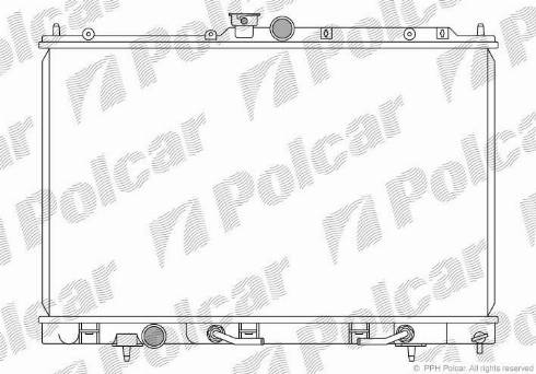 Polcar 526508-4 - Радиатор, охлаждение двигателя autodnr.net