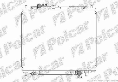 Polcar 5272082K - Радіатор, охолодження двигуна autocars.com.ua