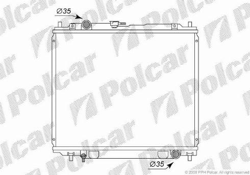 Polcar 5272083K - Радіатор, охолодження двигуна autocars.com.ua