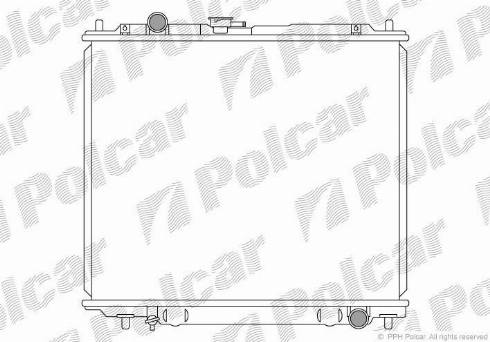 Polcar 527208-3 - Радіатор, охолодження двигуна autocars.com.ua