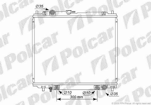 Polcar 5272084K - Радіатор, охолодження двигуна autocars.com.ua