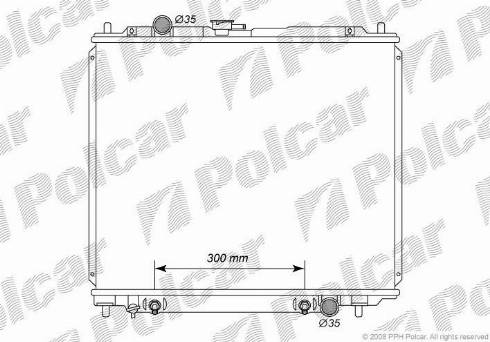 Polcar 5272085K - Радіатор, охолодження двигуна autocars.com.ua