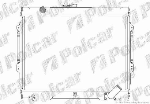 Polcar 527308-6 - Радіатор, охолодження двигуна autocars.com.ua