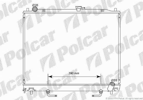 Polcar 5274083K - Радиатор, охлаждение двигателя autodnr.net