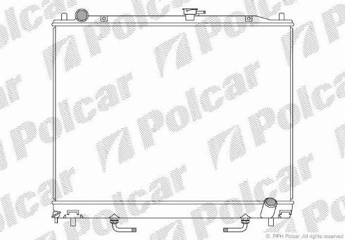 Polcar 527408-3 - Радиатор, охлаждение двигателя autodnr.net