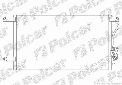 Polcar 5285K8C1 - Конденсатор, кондиціонер autocars.com.ua