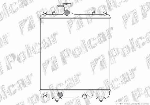 Polcar 550308A1 - Радіатор, охолодження двигуна autocars.com.ua