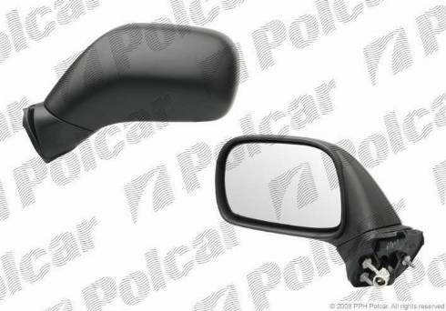 Polcar 5503514M - Дзеркальне скло, зовнішнє дзеркало autocars.com.ua