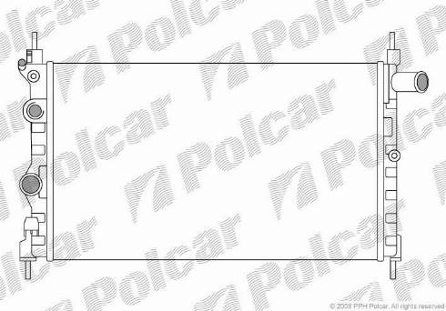 Polcar 5505082X - Радиатор, охлаждение двигателя autodnr.net