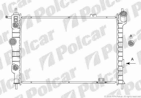 Polcar 550708-6 - Радіатор, охолодження двигуна autocars.com.ua