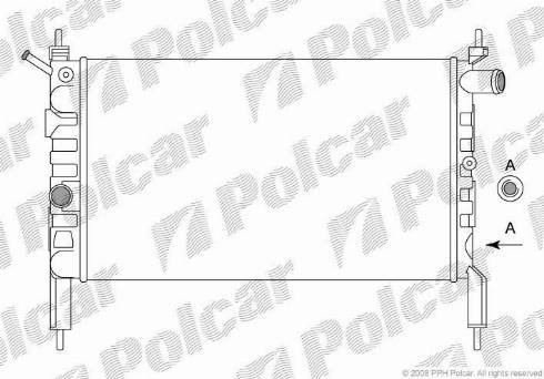 Polcar 550708A1 - Радиатор, охлаждение двигателя autodnr.net