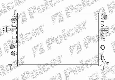 Polcar 550808B2 - Радиатор, охлаждение двигателя autodnr.net