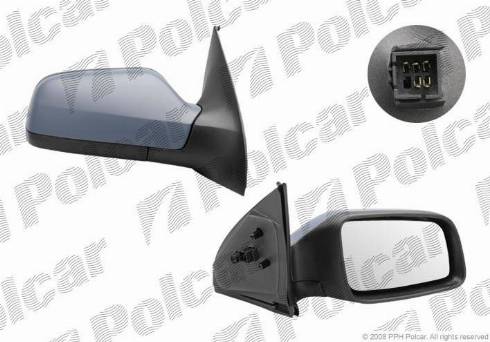 Polcar 5508524M - Зовнішнє дзеркало autocars.com.ua
