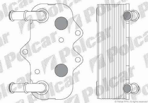 Polcar 5508L8-3 - Масляний радіатор, рухове масло autocars.com.ua