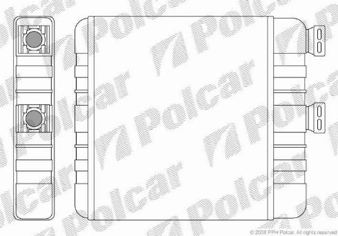 Polcar 5508N8-1 - Теплообмінник, опалення салону autocars.com.ua