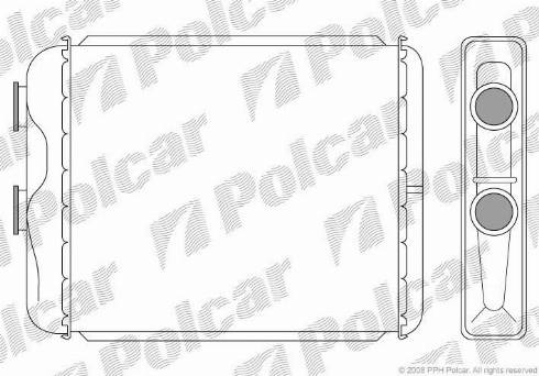 Polcar 5508N83X - Теплообмінник, опалення салону autocars.com.ua