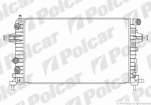 Polcar 5509081X - Радиатор, охлаждение двигателя avtokuzovplus.com.ua