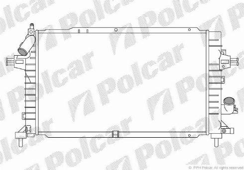 Polcar 5509086X - Радіатор, охолодження двигуна autocars.com.ua