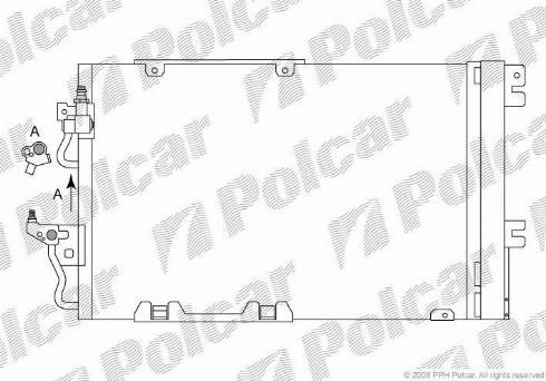 Polcar 5509K82X - Конденсатор кондиционера avtokuzovplus.com.ua