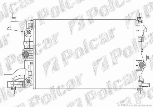 Polcar 551108-4 - Радиатор, охлаждение двигателя avtokuzovplus.com.ua