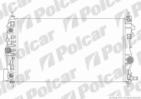 Polcar 5511087X - Радіатор, охолодження двигуна autocars.com.ua