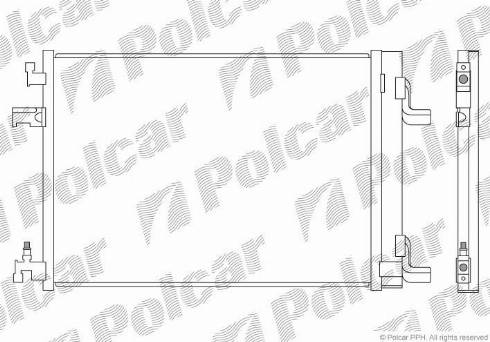 Polcar 5511K81K - Конденсатор, кондиціонер autocars.com.ua