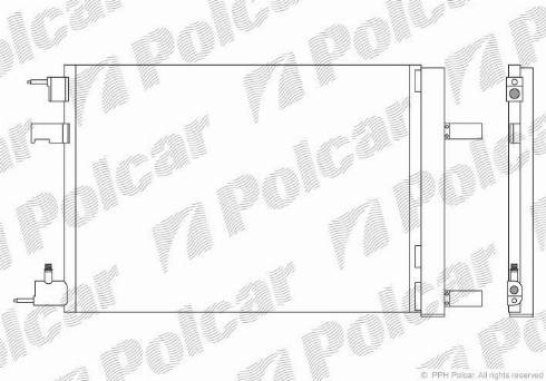 Polcar 5511K81X - Конденсатор, кондиціонер autocars.com.ua