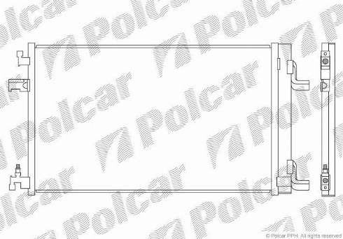 Polcar 5511K82K - Конденсатор, кондиціонер autocars.com.ua